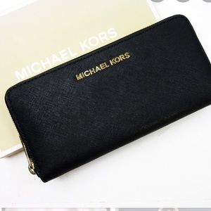 Authentic Black and gold Michael Kors wallet